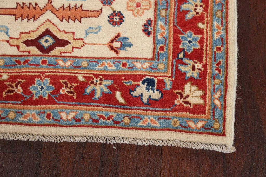 Floral Kazak Oriental Runner Rug 3x10