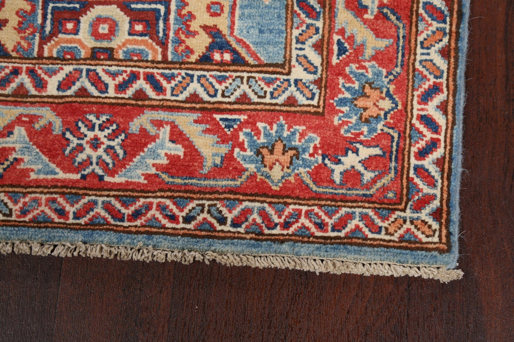 Geometric Kazak Oriental Runner Rug 3x10