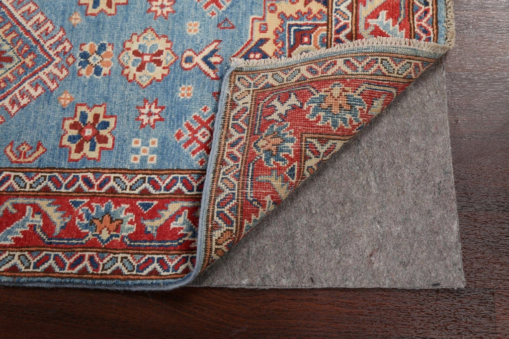 Geometric Kazak Oriental Runner Rug 3x10