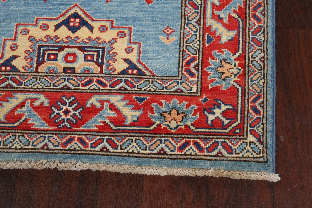 Geometric Kazak Oriental Runner Rug 3x10