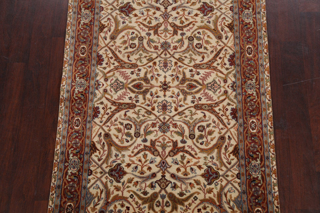 100% Vegetable Dye Floral Kashan Oriental Area Rug 4x6