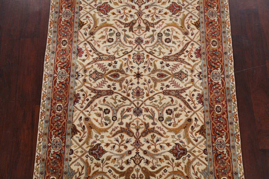 100% Vegetable Dye Floral Kashan Oriental Area Rug 4x6