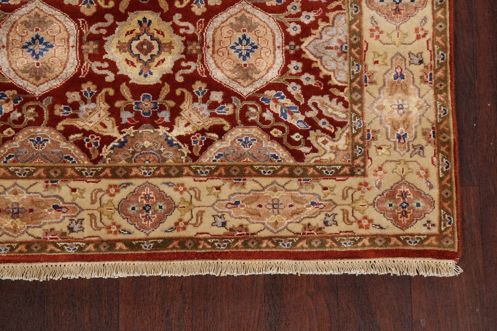 100% Vegetable Dye Floral Kashan Oriental Area Rug 4x7