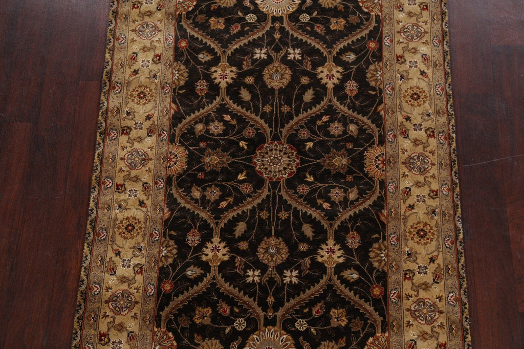 100% Vegetable Dye Floral Kashan Oriental Area Rug 4x6