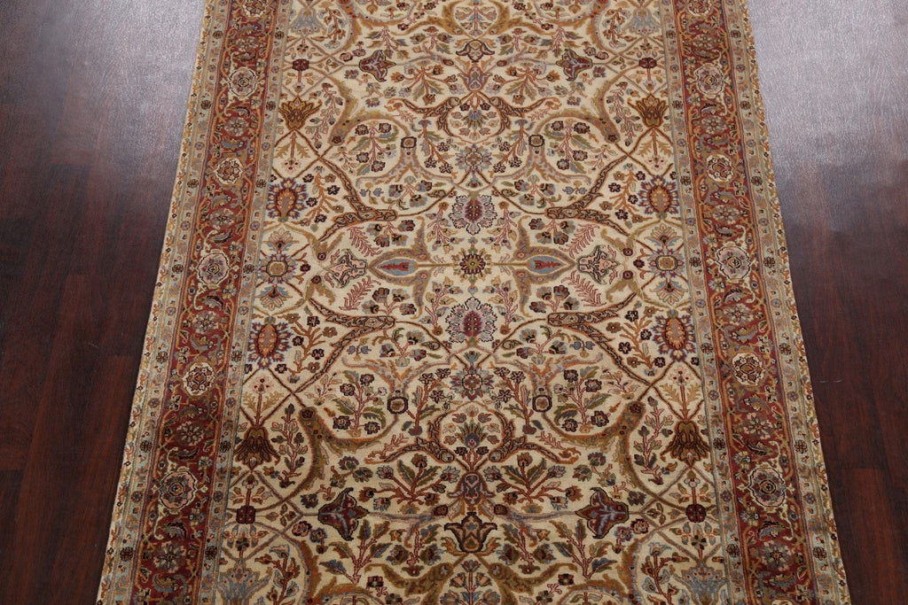 100% Vegetable Dye Floral Kashan Oriental Area Rug 6x9