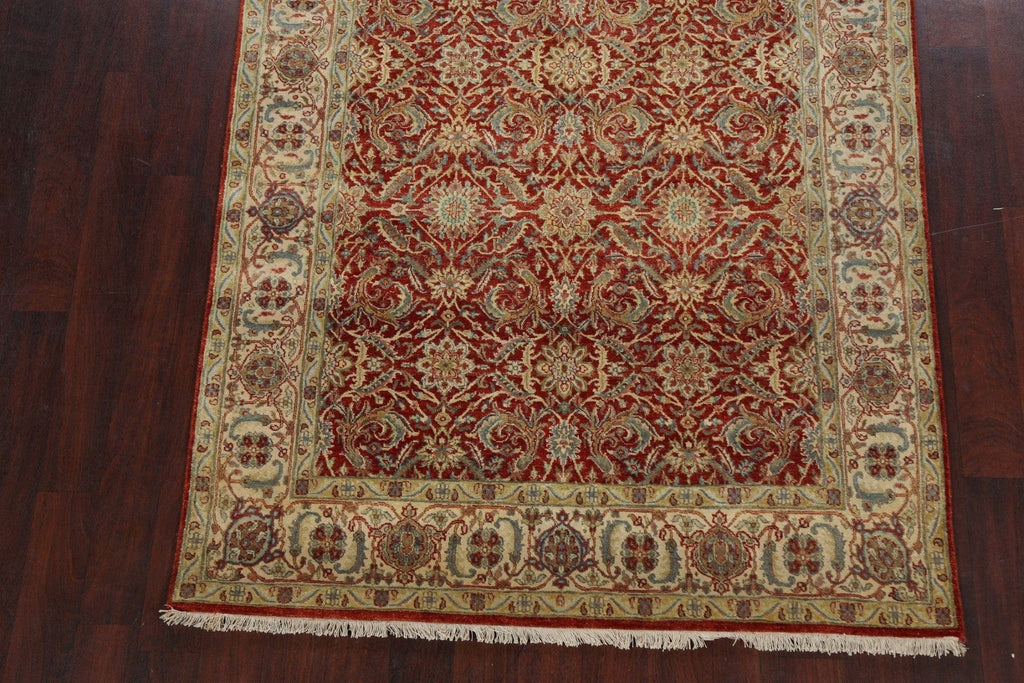 100% Vegetable Dye Floral Kashan Oriental Area Rug 5x9