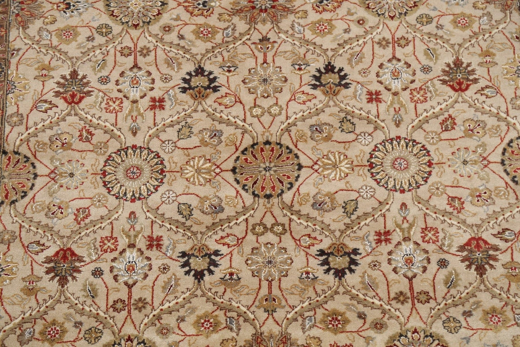 100% Vegetable Dye Floral Kashan Oriental Area Rug 6x8