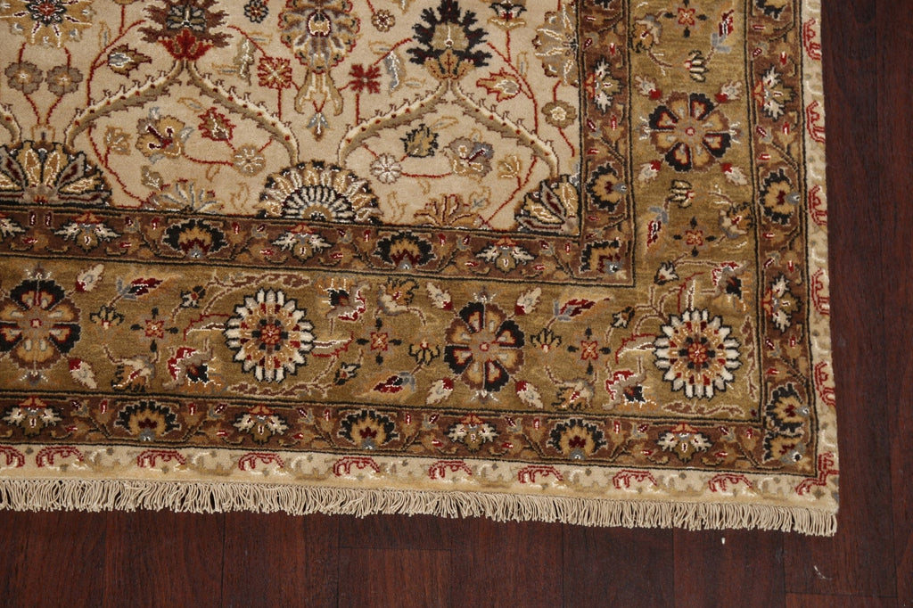 100% Vegetable Dye Floral Kashan Oriental Area Rug 6x8