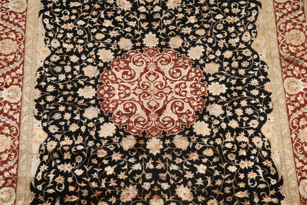 100% Vegetable Dye Floral Kashan Oriental Area Rug 6x8