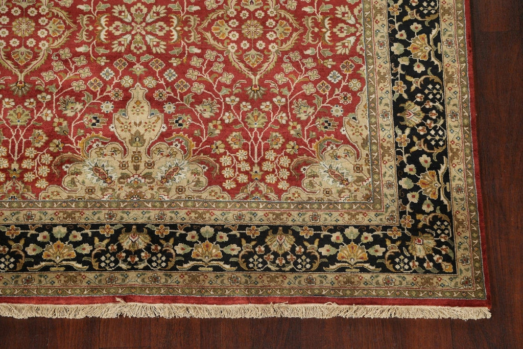 100% Vegetable Dye Floral Kashan Oriental Area Rug 6x9