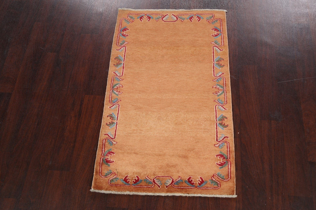 Bordered Gabbeh Kashkoli Oriental Area Rug 3x4