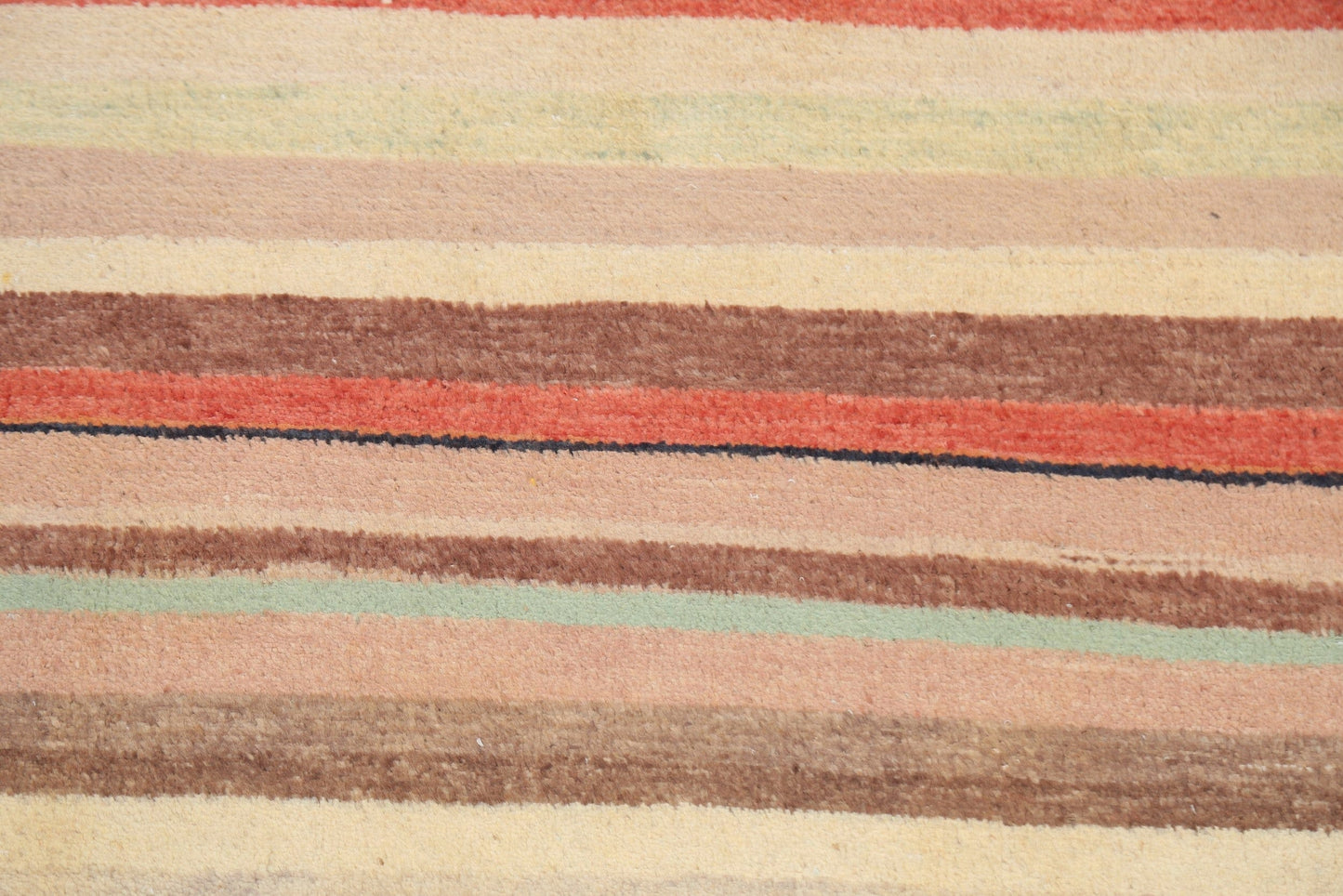 Stripe Gabbeh Kashkoli Oriental Area Rug 3x4