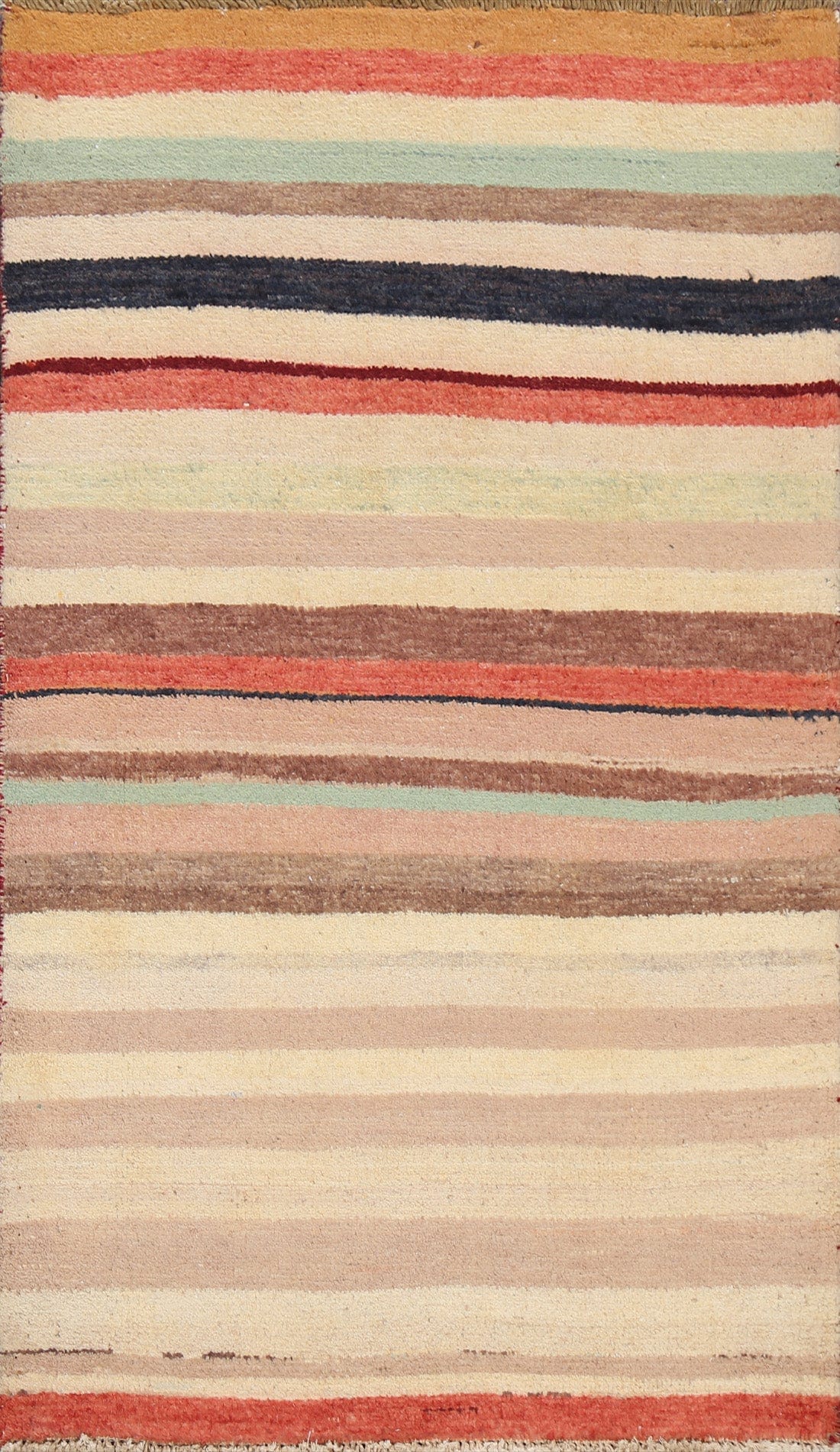 Stripe Gabbeh Kashkoli Oriental Area Rug 3x4