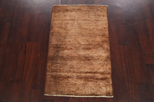 Solid Gabbeh Kashkoli Oriental Area Rug 3x4