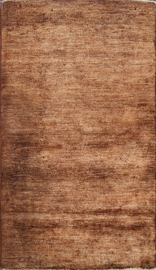 Solid Gabbeh Kashkoli Oriental Area Rug 3x4