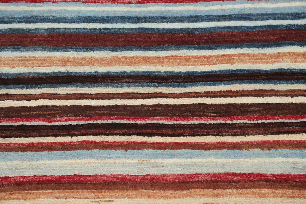 Stripe Gabbeh Kashkoli Oriental Area Rug 3x4