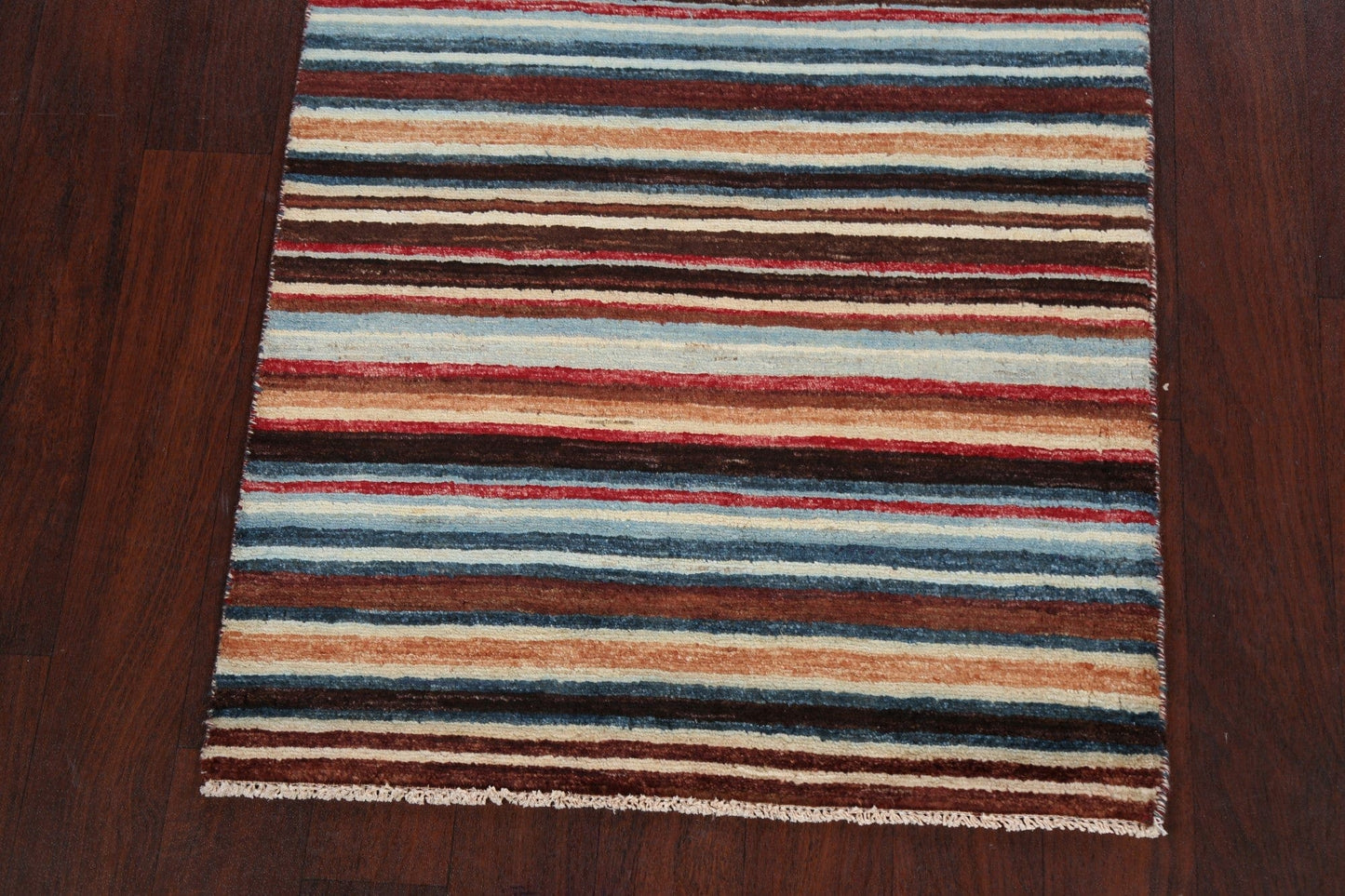 Stripe Gabbeh Kashkoli Oriental Area Rug 3x4