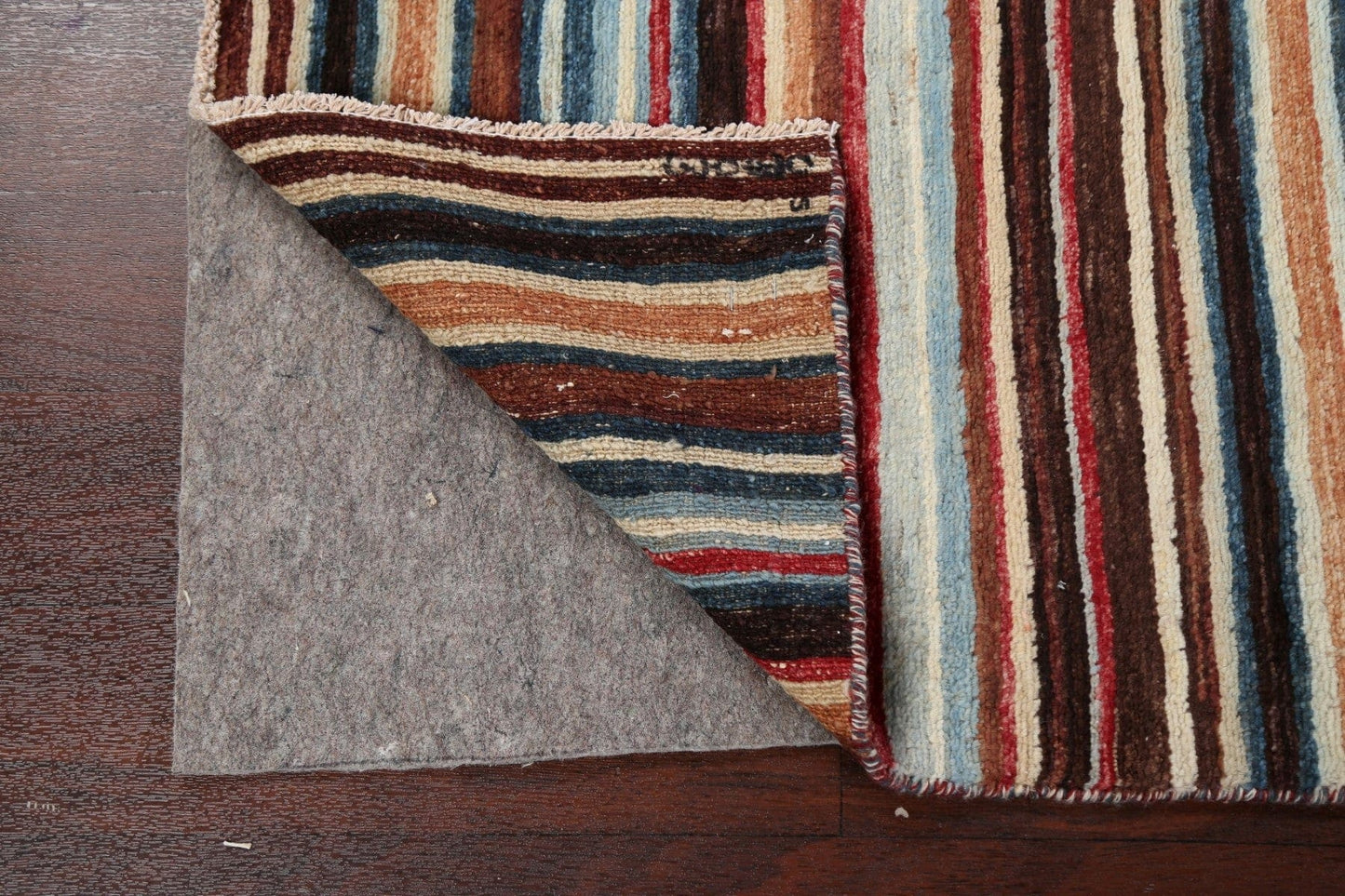 Stripe Gabbeh Kashkoli Oriental Area Rug 3x4