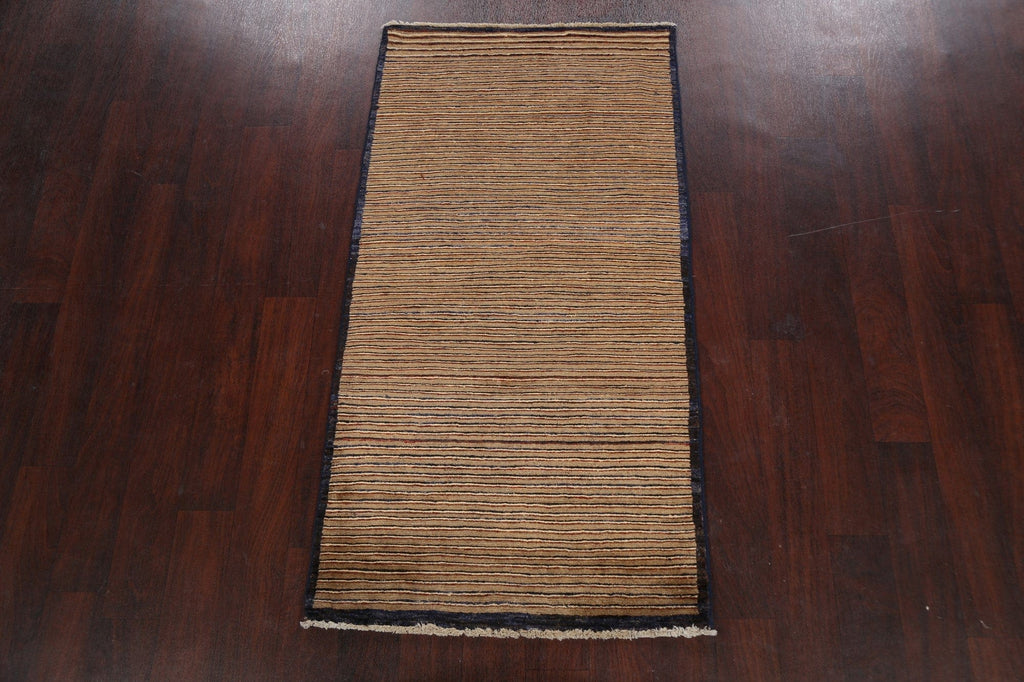 Stripe Gabbeh Kashkoli Oriental Area Rug 3x5