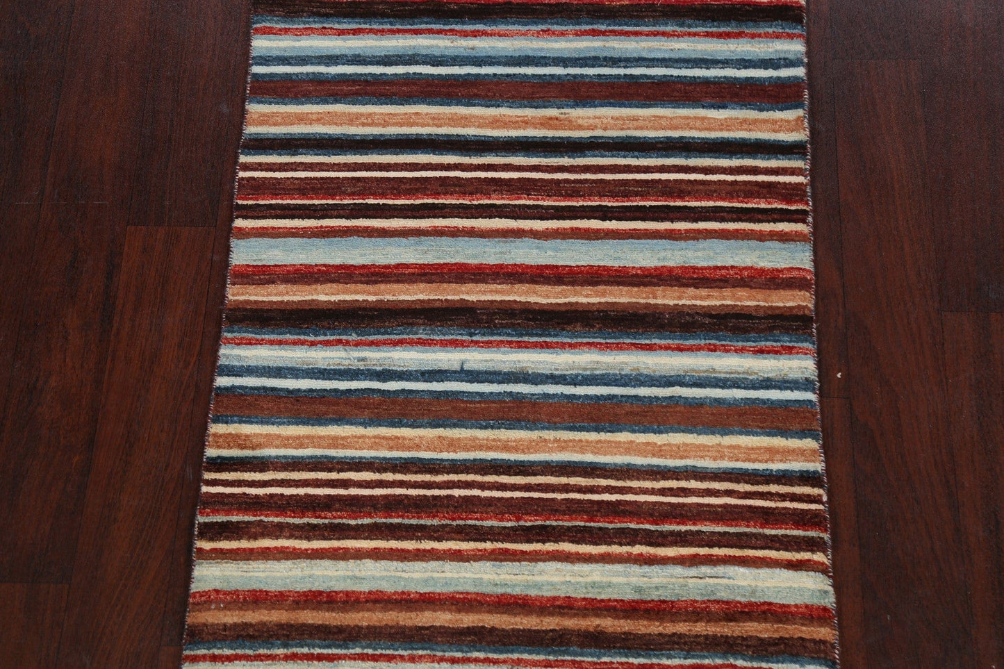 Stripe Gabbeh Kashkoli Oriental Area Rug 3x4