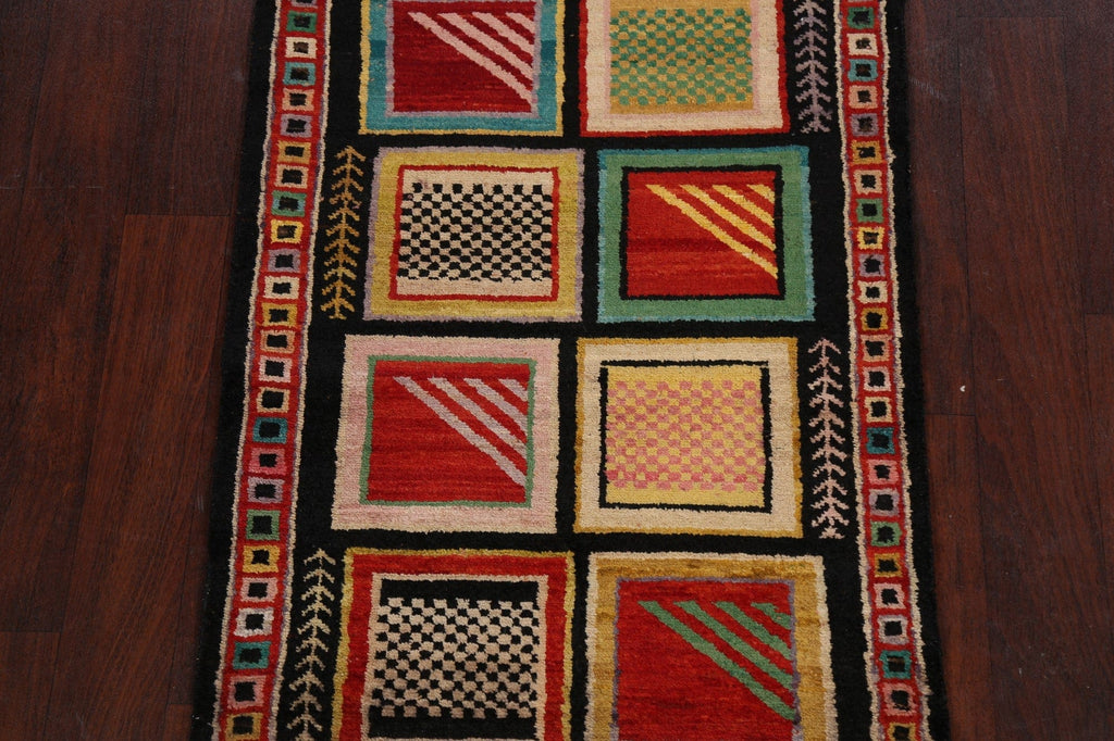 Geometric Gabbeh Kashkoli Oriental Area Rug 3x4