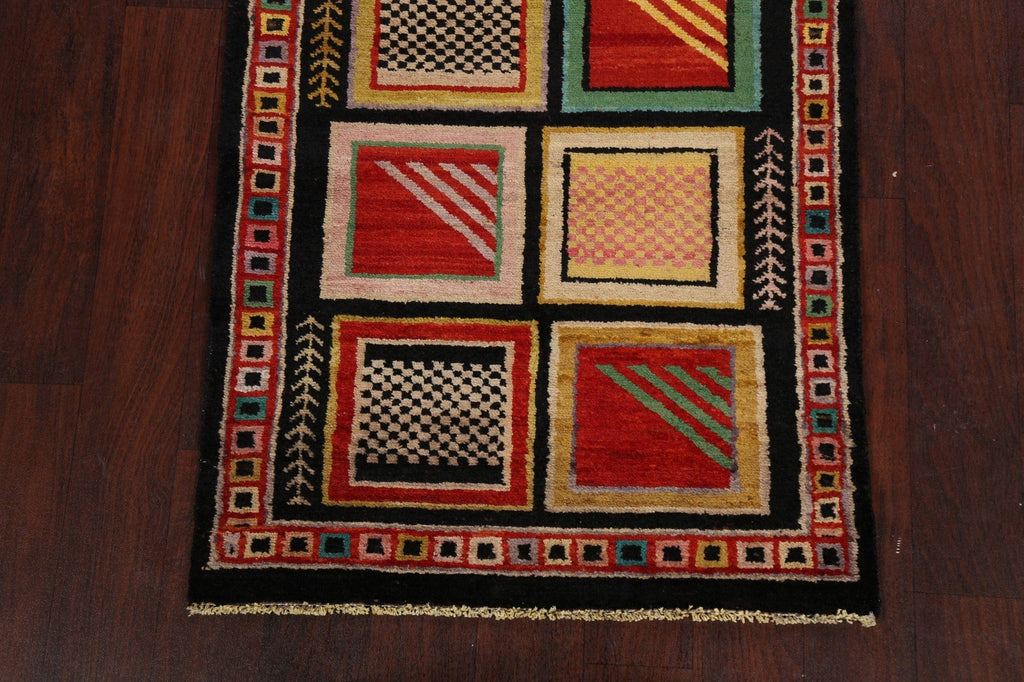 Geometric Gabbeh Kashkoli Oriental Area Rug 3x4