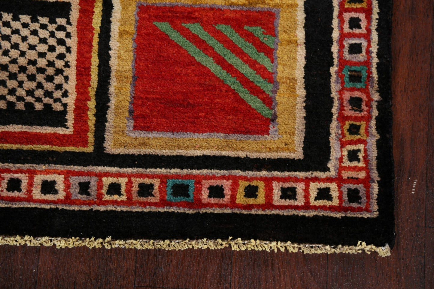 Geometric Gabbeh Kashkoli Oriental Area Rug 3x4