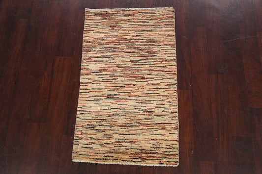 Stripe Gabbeh Kashkoli Oriental Area Rug 2x4