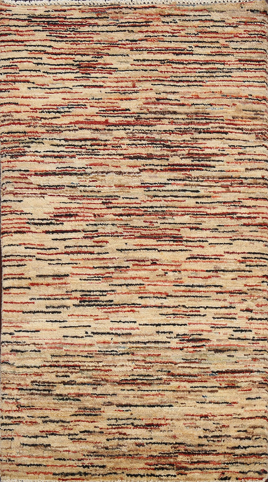 Stripe Gabbeh Kashkoli Oriental Area Rug 2x4