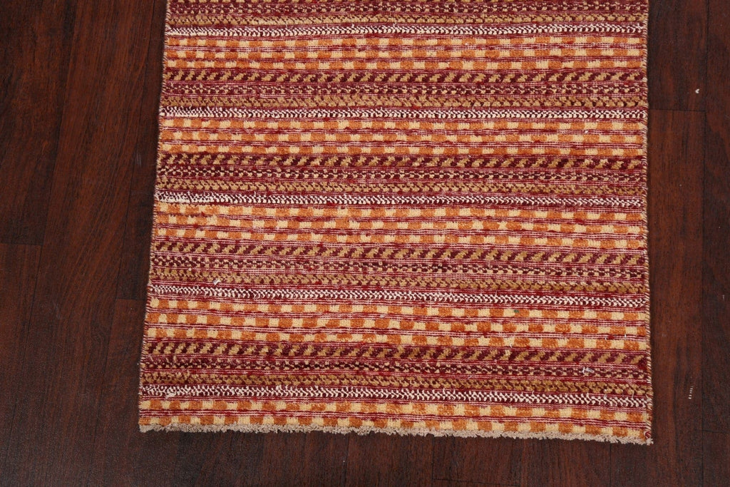 Stripe Gabbeh Kashkoli Oriental Area Rug 3x4