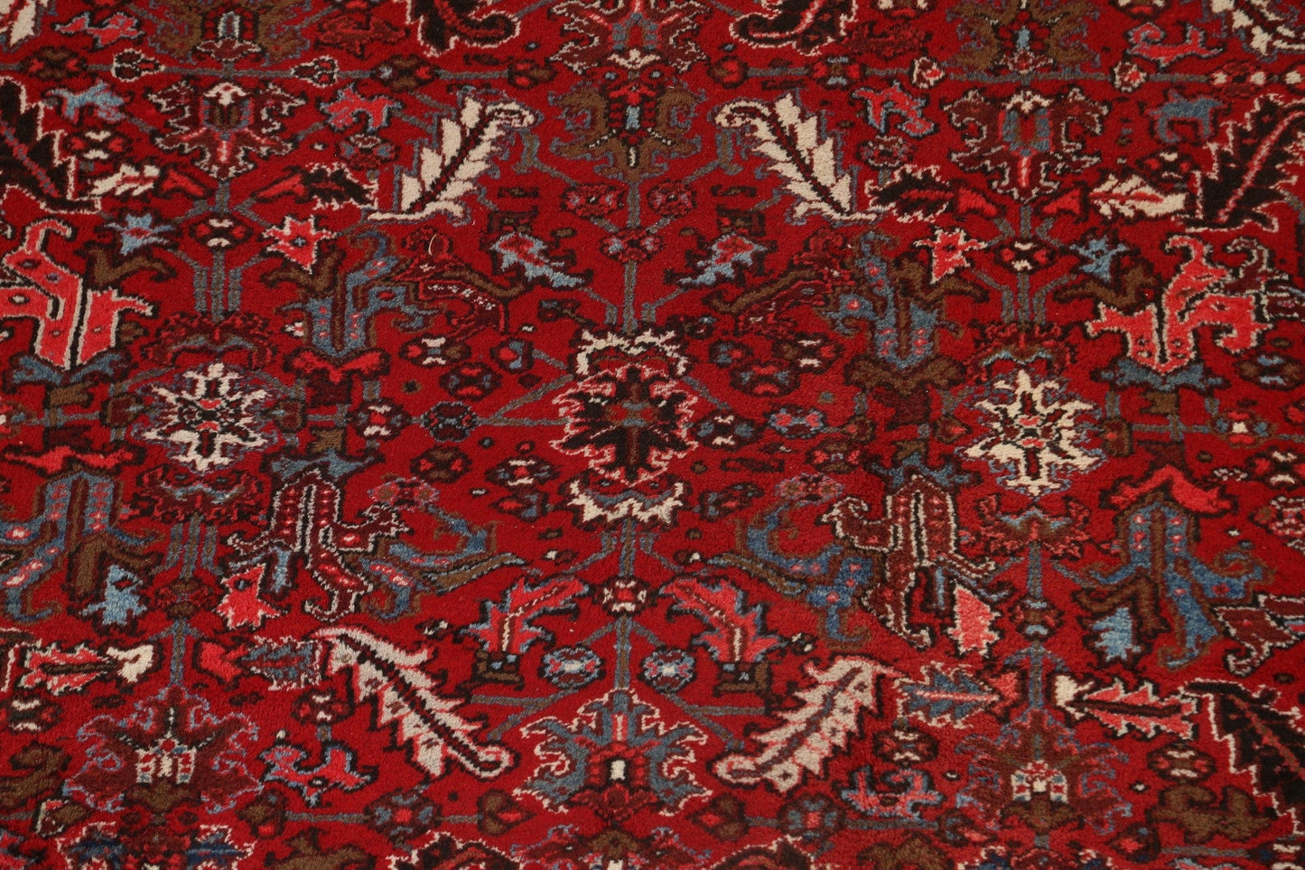 All-Over Red Heriz Persian Area Rug 8x11