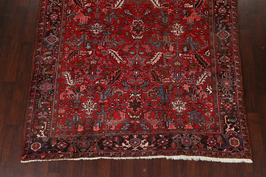 All-Over Red Heriz Persian Area Rug 8x11