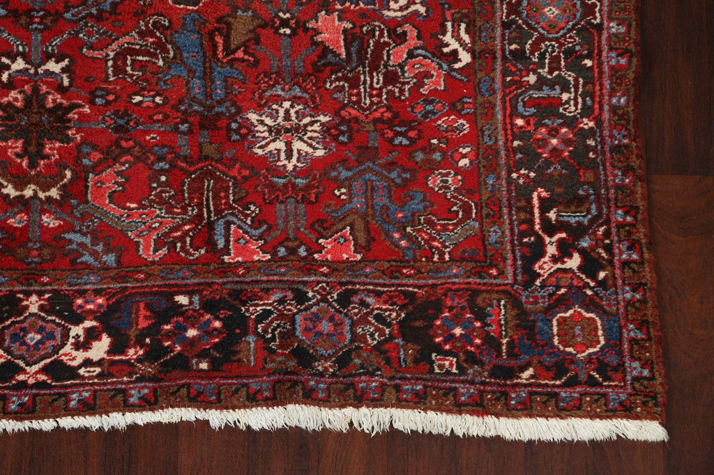 All-Over Red Heriz Persian Area Rug 8x11