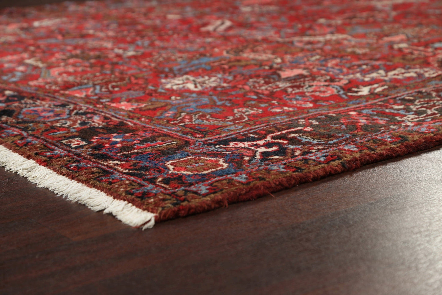 All-Over Red Heriz Persian Area Rug 8x11