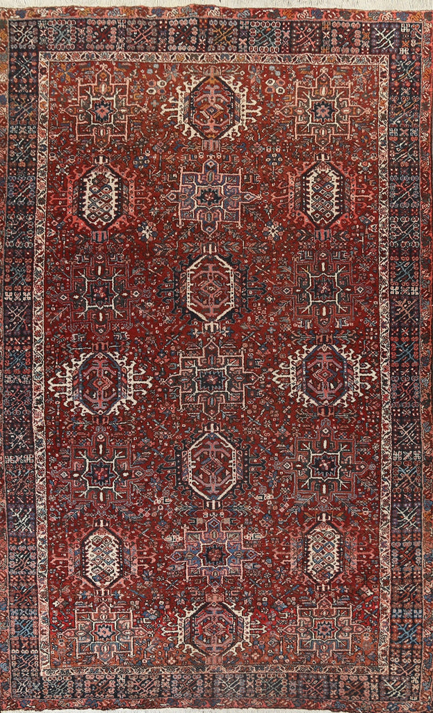 100% Vegetable Dye Gharajeh Persian Area Rug 8x12