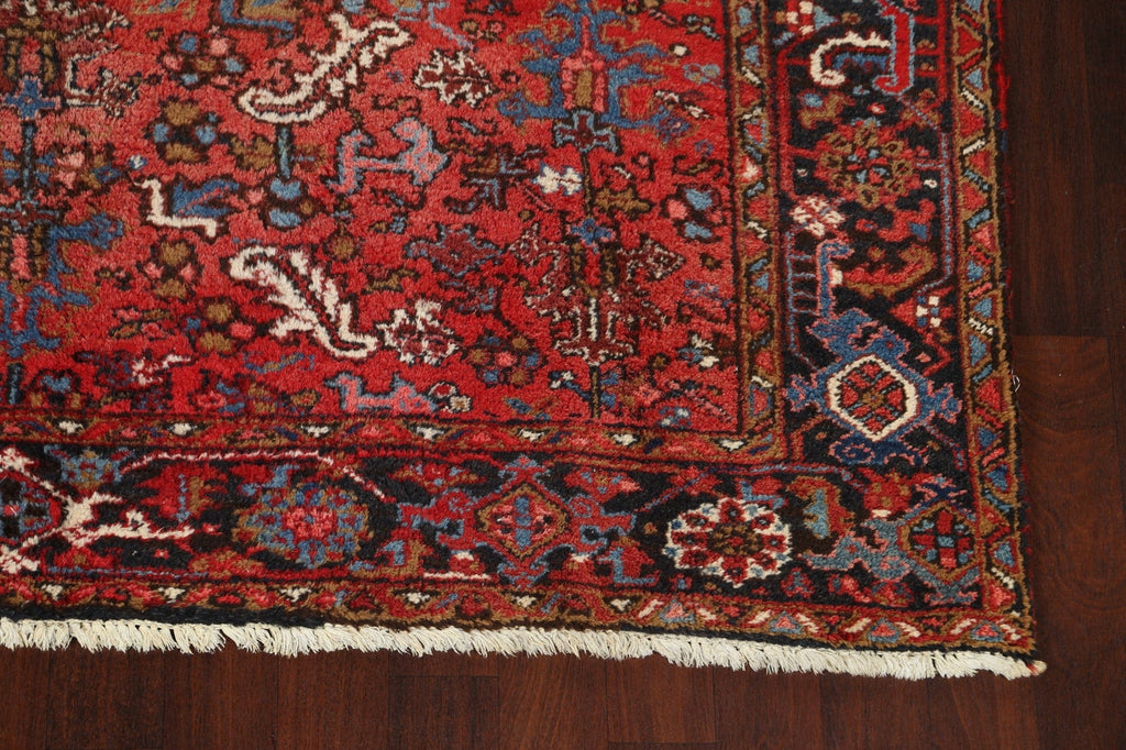 All-Over Red Heriz Persian Area Rug 8x11