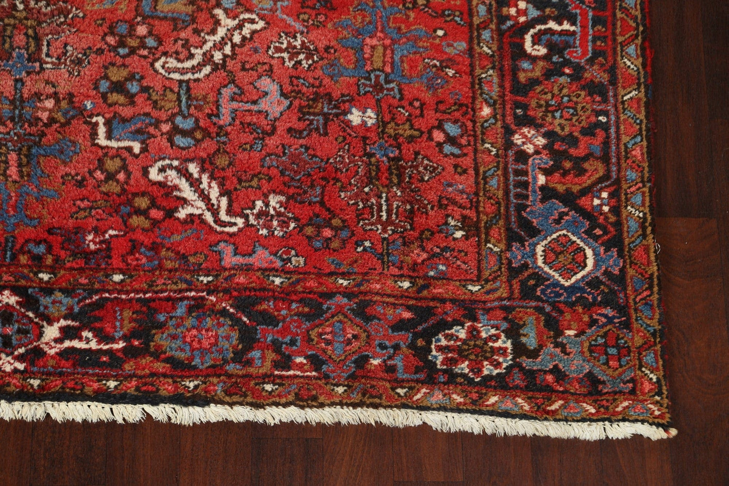 All-Over Red Heriz Persian Area Rug 8x11