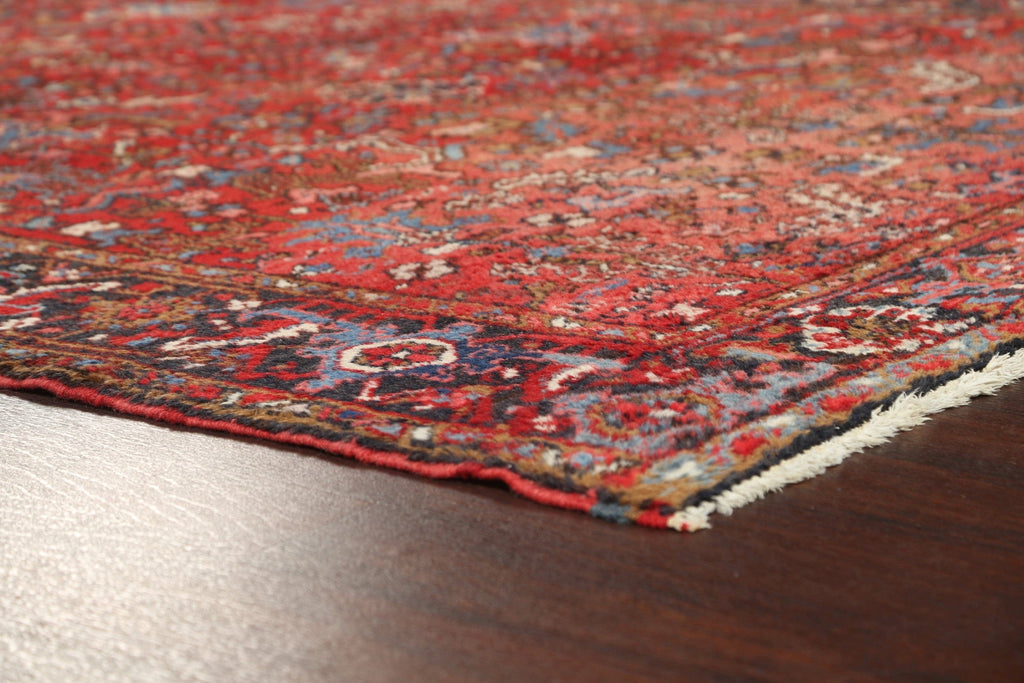 All-Over Red Heriz Persian Area Rug 8x11