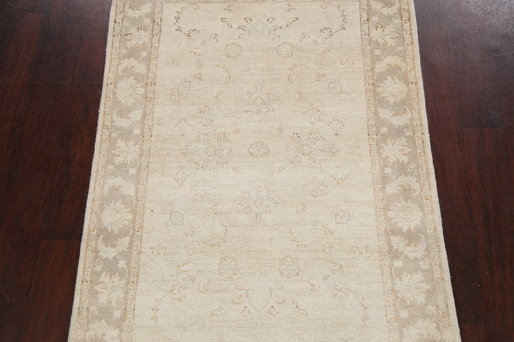 Vegetable Dye Muted Earth-tone Peshawar Chobi Oriental Area Rug 3x5