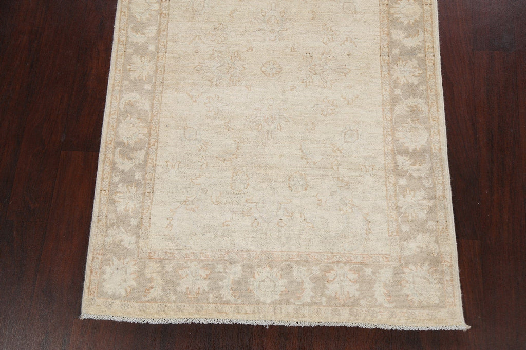 Vegetable Dye Muted Earth-tone Peshawar Chobi Oriental Area Rug 3x5