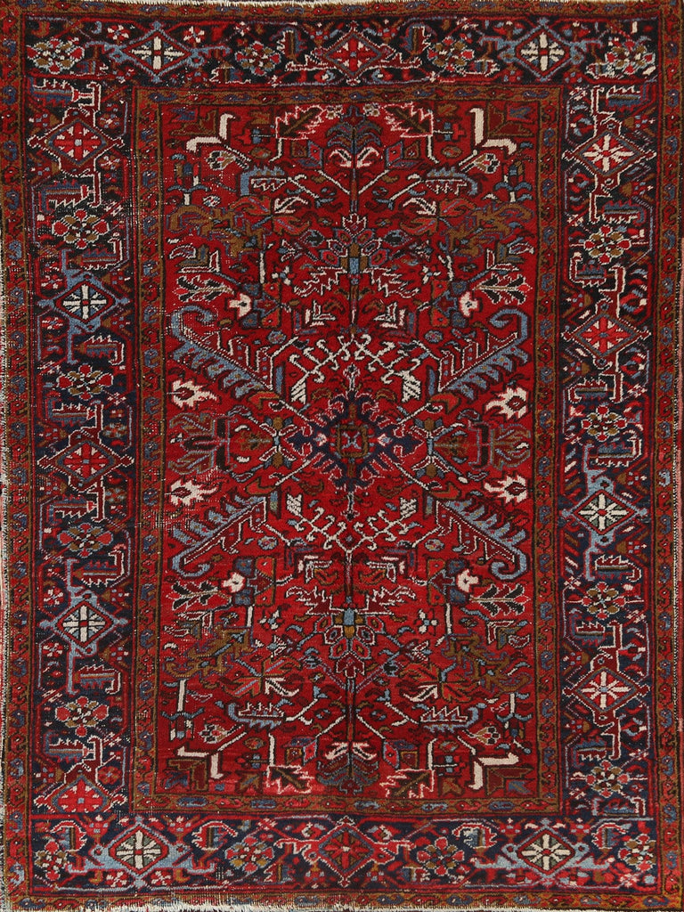 Geometric Heriz Persian Area Rug 6x8