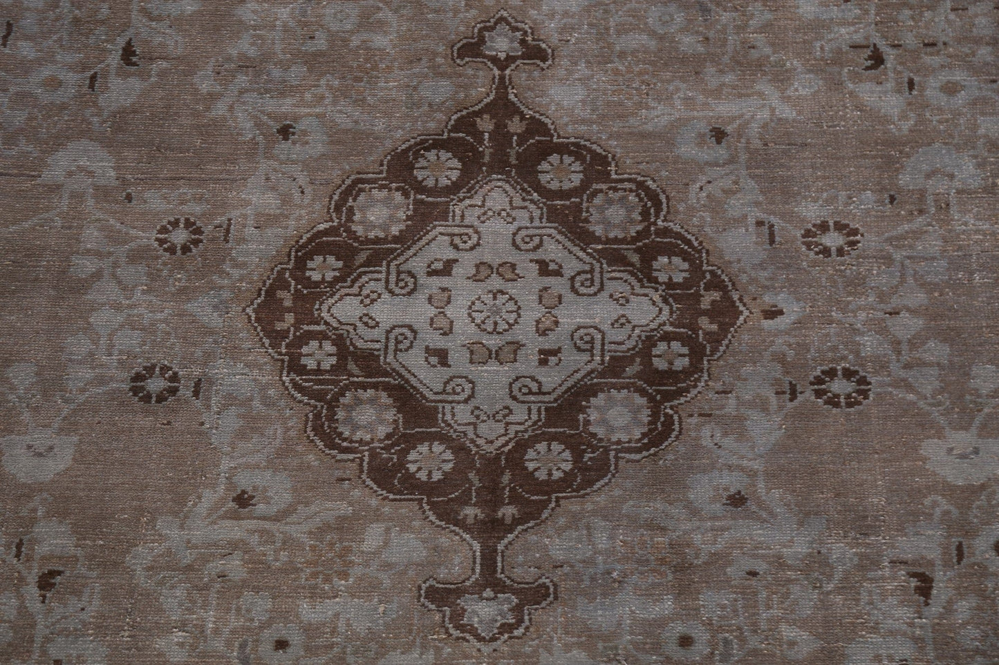 Distressed Floral Hamedan Persian Area Rug 6x9