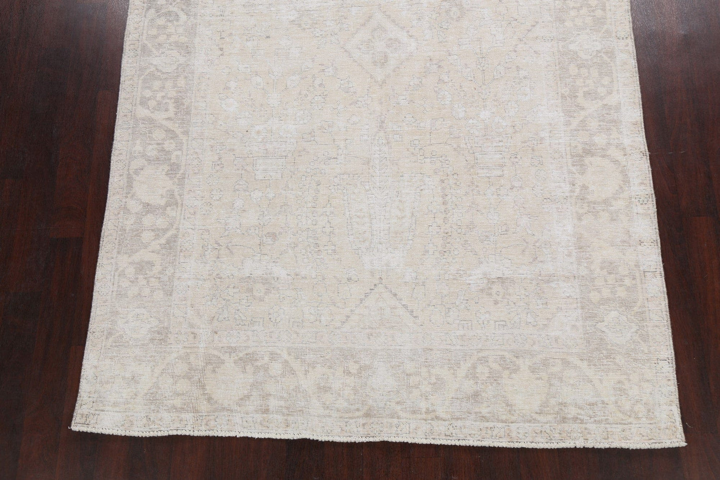 Muted Distressed Tabriz Persian Area Rug 6x9