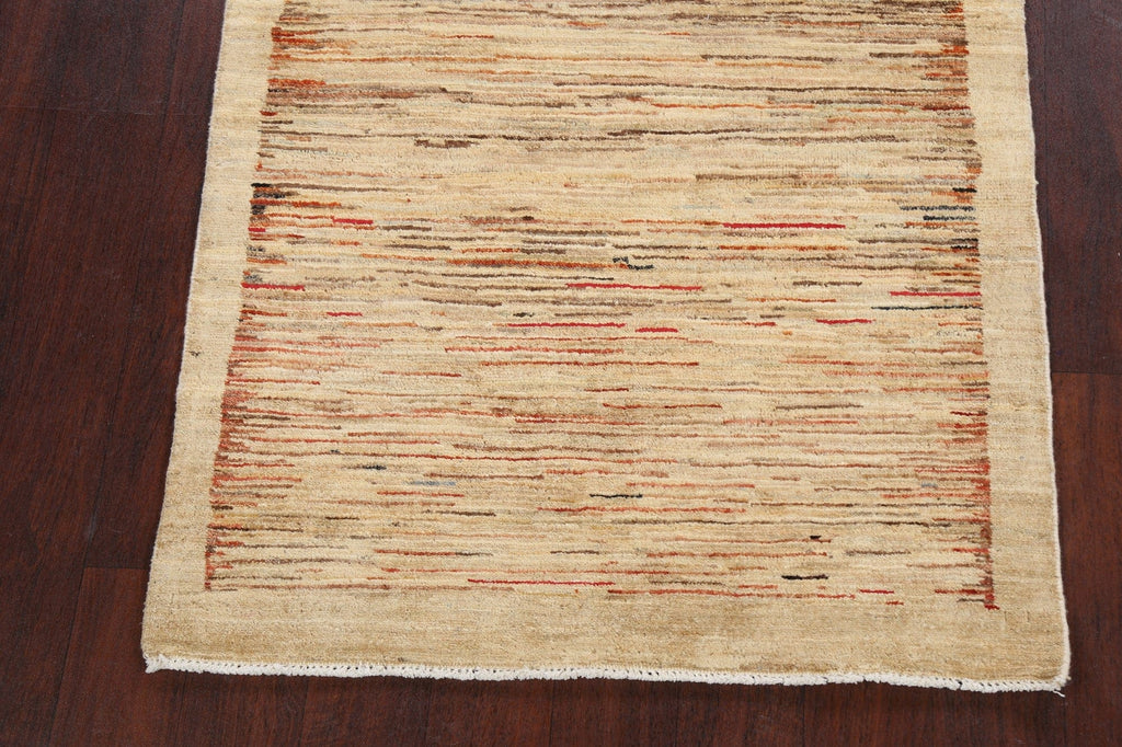 Modern Gabbeh Kashkoli Oriental Area Rug 3x5