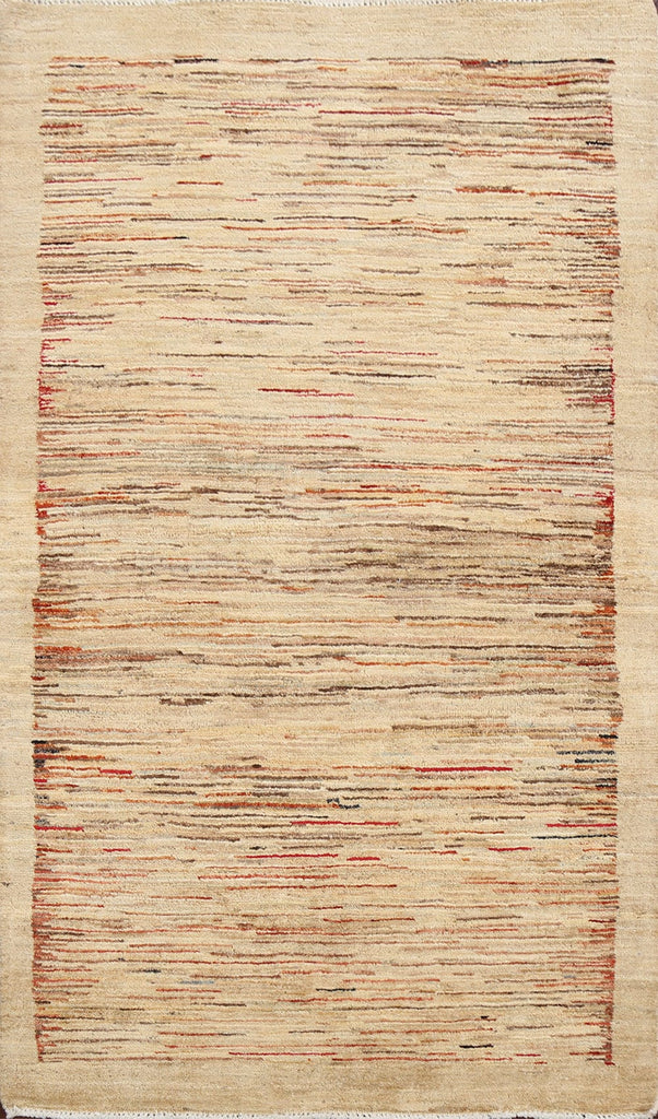 Modern Gabbeh Kashkoli Oriental Area Rug 3x5