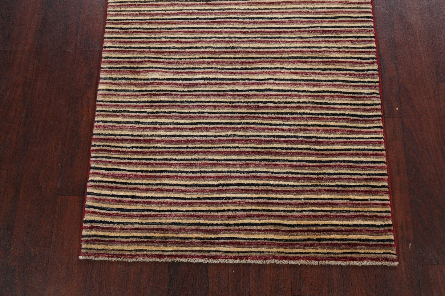 Modern Stripe Gabbeh Kashkoli Oriental Area Rug 3x5