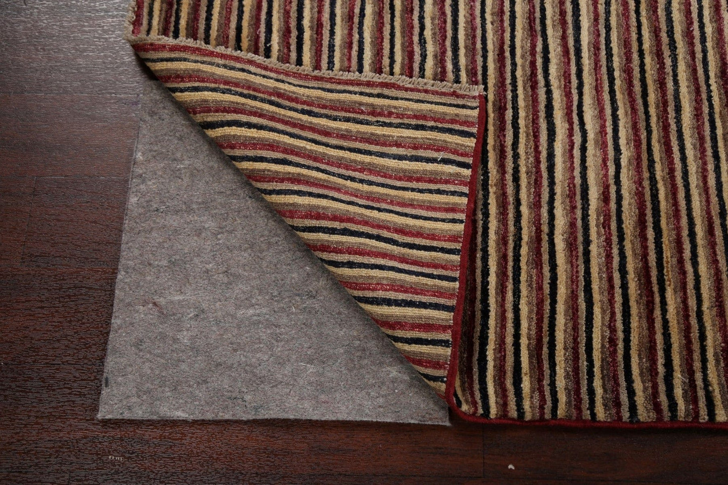 Modern Stripe Gabbeh Kashkoli Oriental Area Rug 3x5