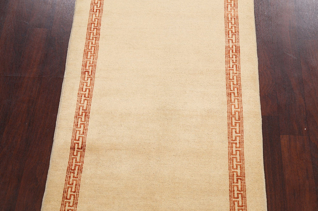 Bordered Gabbeh Kashkoli Oriental Area Rug 3x5