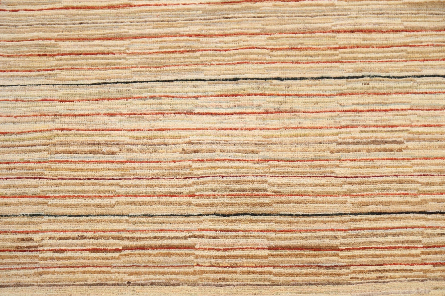 Modern Stripe Gabbeh Kashkoli Oriental Runner Rug 3x7