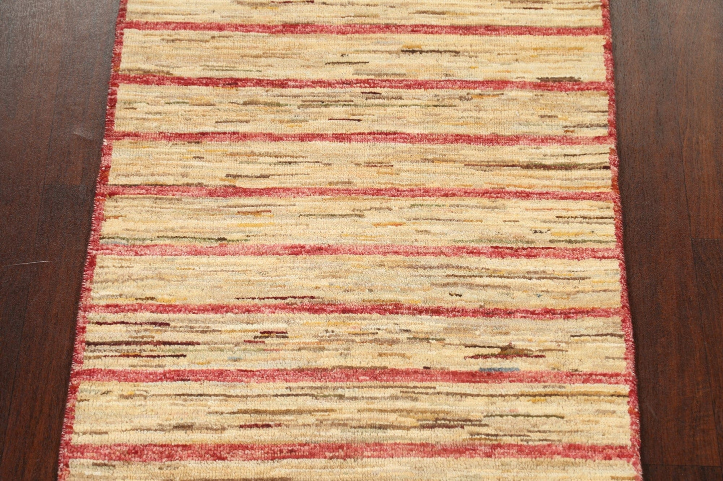 Modern Stripe Gabbeh Kashkoli Oriental Area Rug 3x5